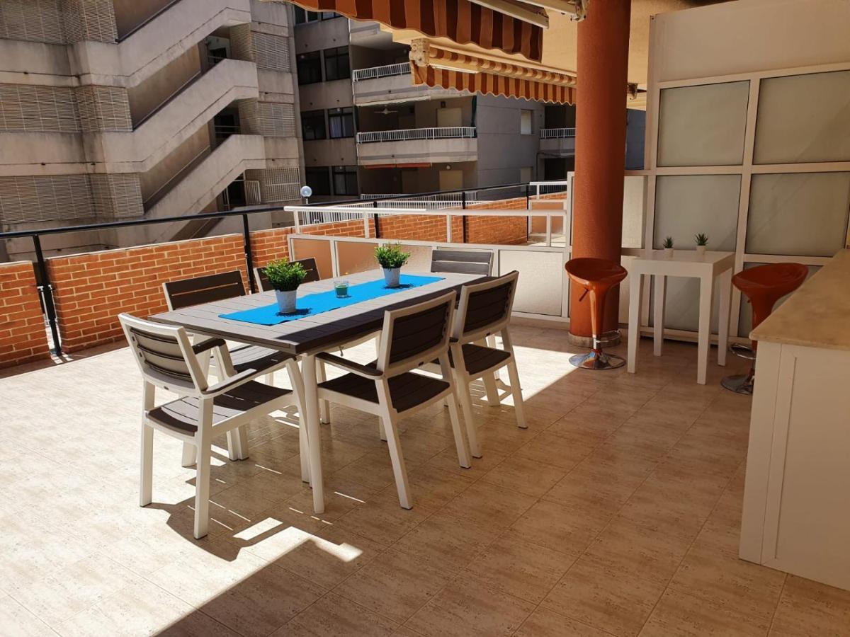 Apartamento Con Gran Terraza, Piscina Y Con Vistas Al Mar, A Solo 50 M De La Playa Daimus Eksteriør bilde